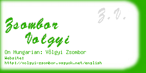 zsombor volgyi business card